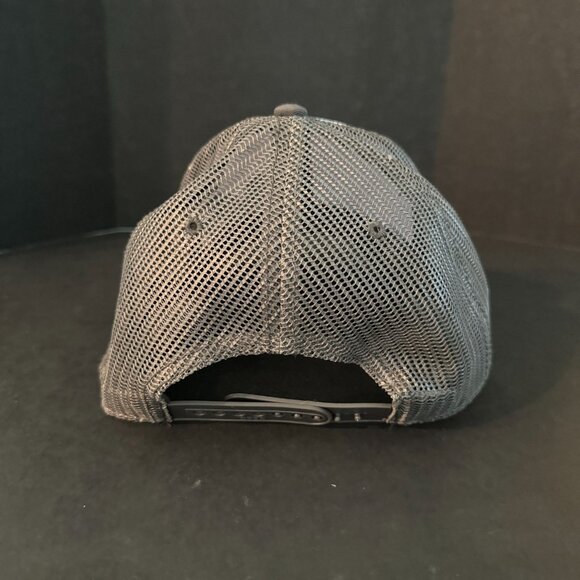 AG Logo Trucker Hat Adjustable Snapback OTTO Brand Gray & White - Picture 3 of 6